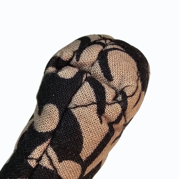 Vera Bradley Retired Baroque Black Yellow White Double Kiss Lock Wallet Clutch - Picture 8 of 13